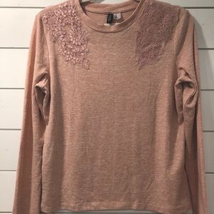 HM pale pink sweater new with tags